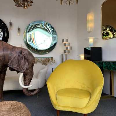 pair armchairs federico munari italy 1950 1960