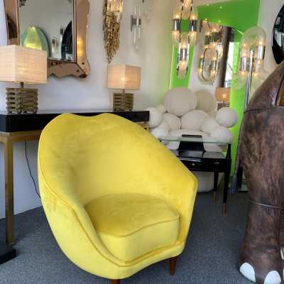 pair armchairs federico munari italy 1950 1960