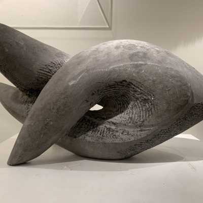abstract sculpture by Dragoljub Milosevic circa 1970