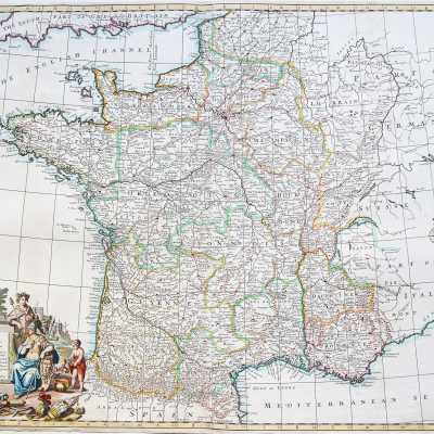 Old map of france