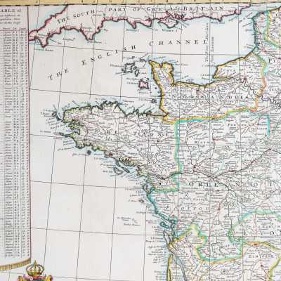 antique french map