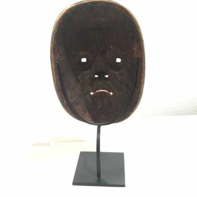 Noh Koomote mask signed Nakai Senkan - Japan