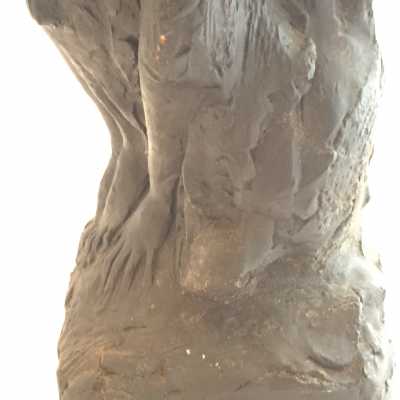 Sculpture of a crouching girl - Japan