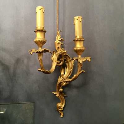 Bronze wall lights "F.Barbedienne"