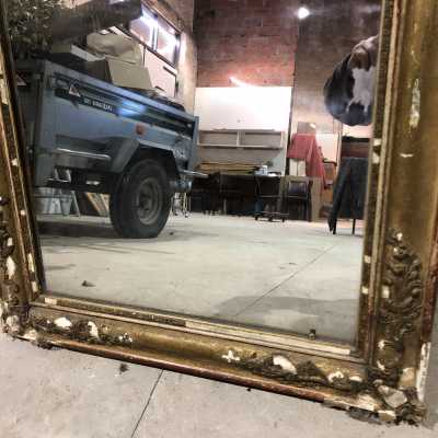 Miroir Restauration bois doré 
