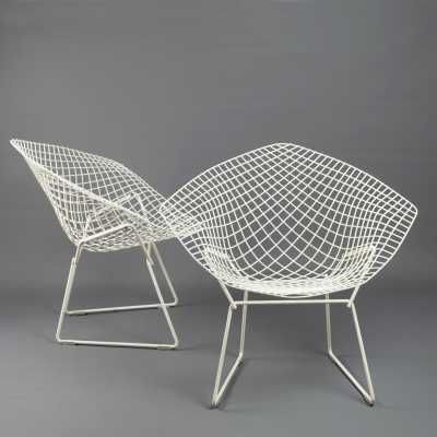 Harry Bertoia White Diamond armchair for Knoll