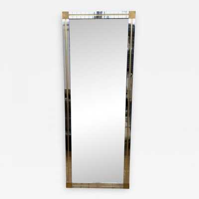 mirror brass metal chrome renato zevi romeo rega italy 1970