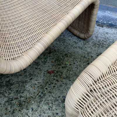 armchairs rattan armchairs tito agnoli italy 1960 1970