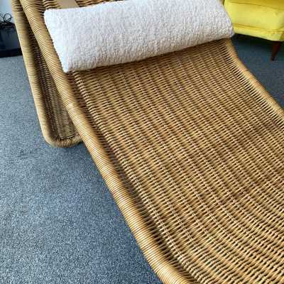 rattan lounge chair tito agnoli italy 1960 1970