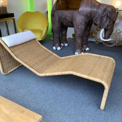 rattan lounge chair tito agnoli italy 1960 1970
