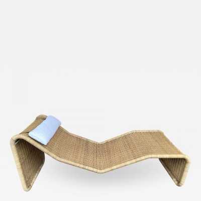 rattan lounge chair tito agnoli italy 1960 1970