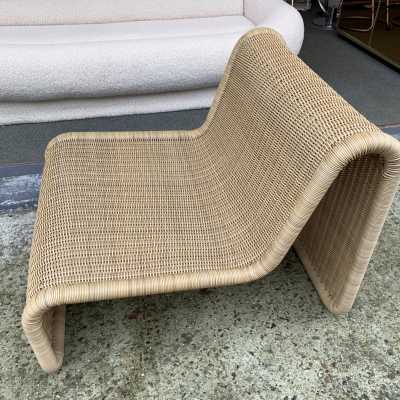 fireside chair rattan tito agnoli italy 1960 1970