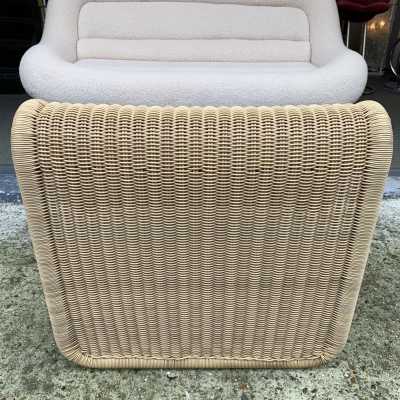 fireside chair rattan tito agnoli italy 1960 1970