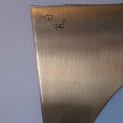 PERZEL brass and glass corner wall light