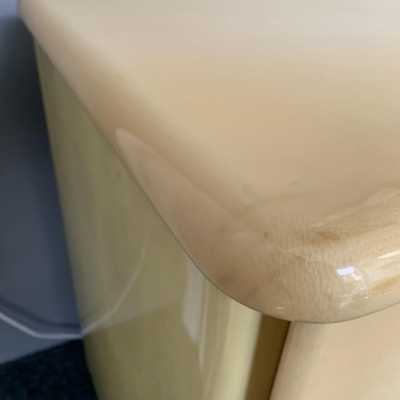 Parchment dresser aldo tura italy 1970 goatskin