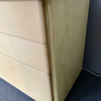 Parchment dresser aldo tura italy 1970 goatskin