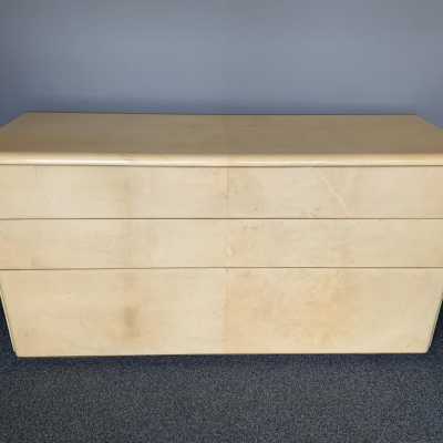 Parchment dresser aldo tura italy 1970 goatskin