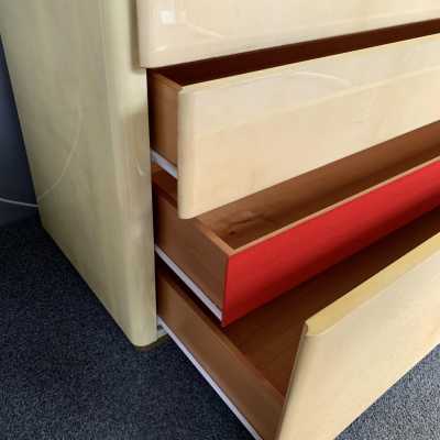 Parchment dresser aldo tura italy 1970 goatskin