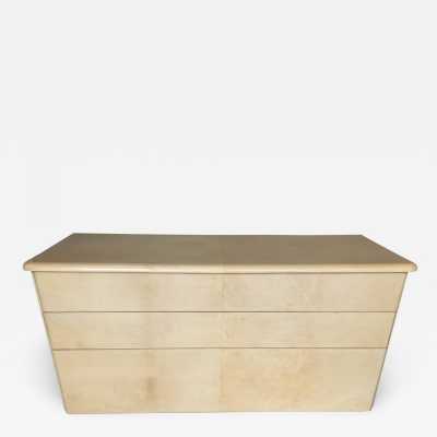 Parchment dresser aldo tura italy 1970 goatskin