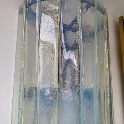 waterfall wall lights pair glass murano carlo nason mazzega italy 1970