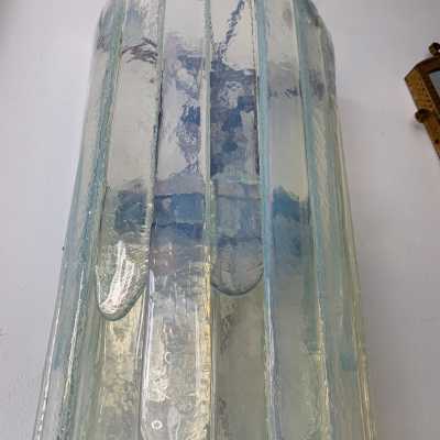 waterfall wall lights pair glass murano carlo nason mazzega italy 1970