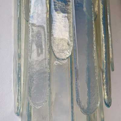waterfall wall lights pair glass murano carlo nason mazzega italy 1970