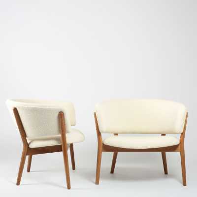 Set of 2 ND83 armchairs by Nanna Ditzel for SW Vejen