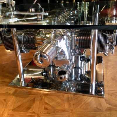 Lycoming engine coffee table