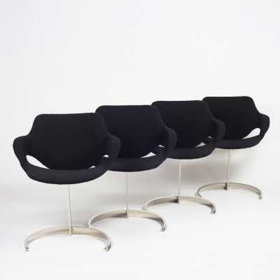 4 chairs by Boris Tabacoff - France 1960's
