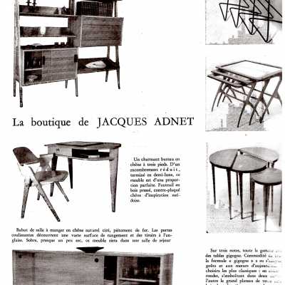 Jacques ADNET office tripod desk