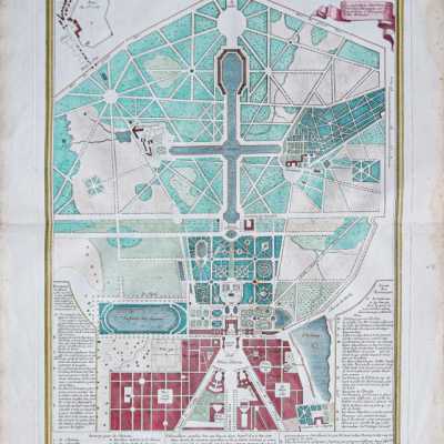 plan of the gardens of versailles