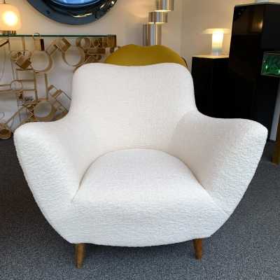 armchairs pair looped fabrics guglielmo veronesi italy 1950 1960