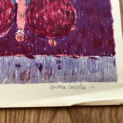Lithographie Pierre Courtin