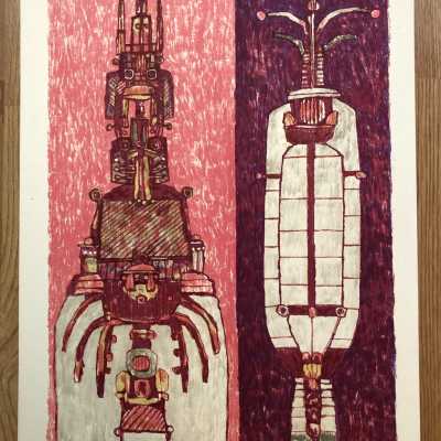 Lithograph Pierre COURTIN