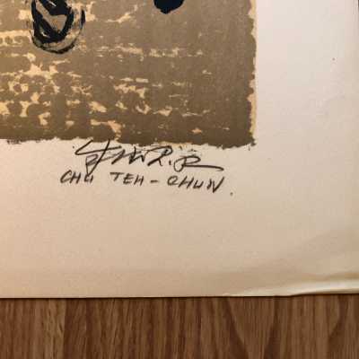 Chu Teh-Chun lithograph
