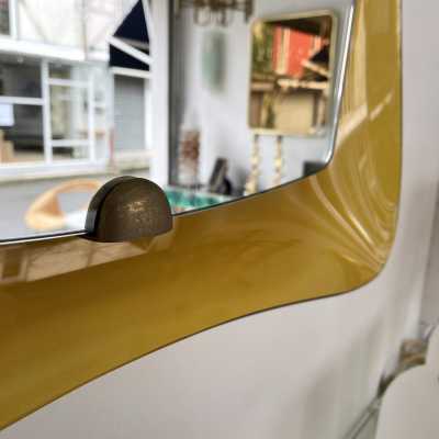 mirror curved glass crystal art fontana arte italy 1960