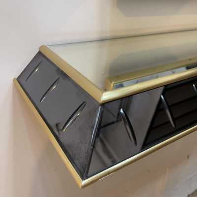 console mirror glass brass crystal art fontana arte italy 1950 1960