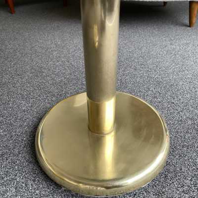 end table brass marble knoll italy 1970