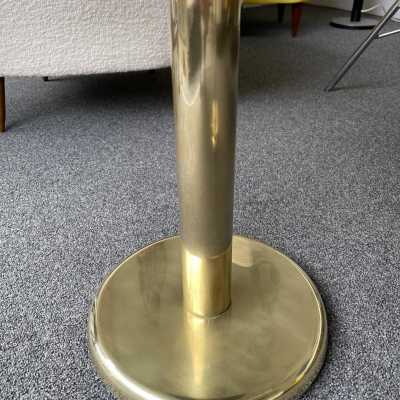 end table brass marble knoll italy 1970
