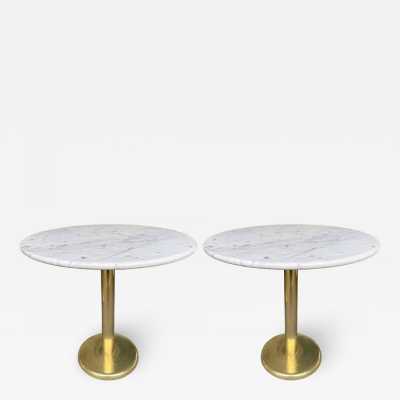 end table brass marble knoll italy 1970