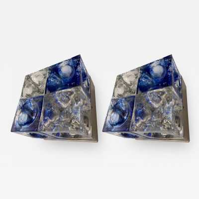 cube wall lights poliarte italy 1970