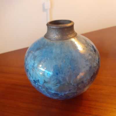 Crystallization ceramic vase
