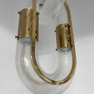 chain chandelier aldo carlo nason mazzega brass murano glass italy 1970