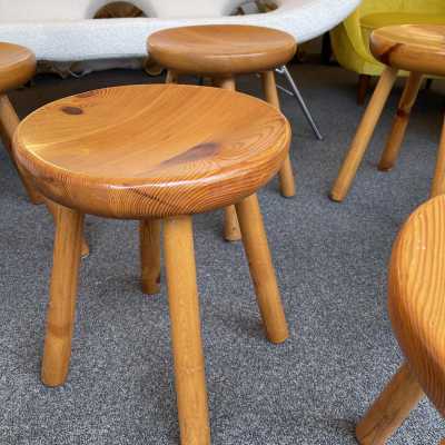 wooden stools charlotte perriand les arcs france 1960