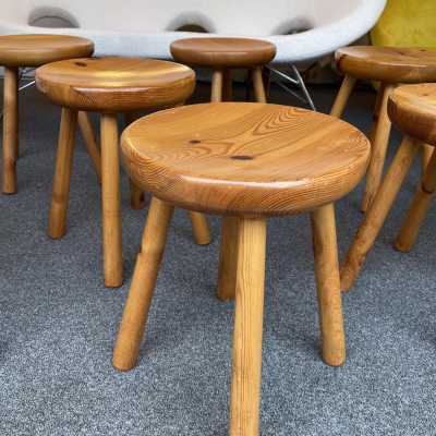 wooden stools charlotte perriand les arcs france 1960