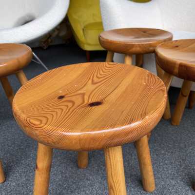 wooden stools charlotte perriand les arcs france 1960