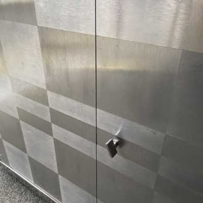 buffet metal chrome inox francoise see france 1970