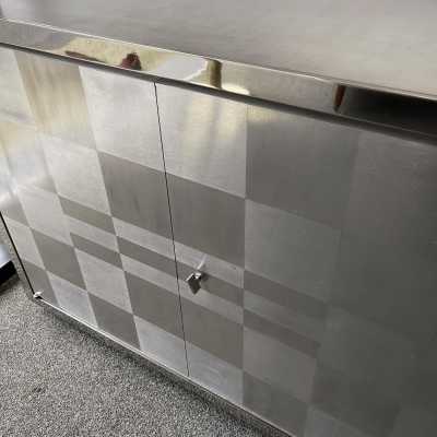 buffet metal chrome inox francoise see france 1970