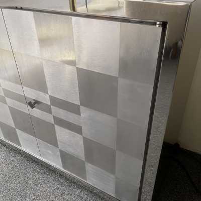 buffet metal chrome inox francoise see france 1970