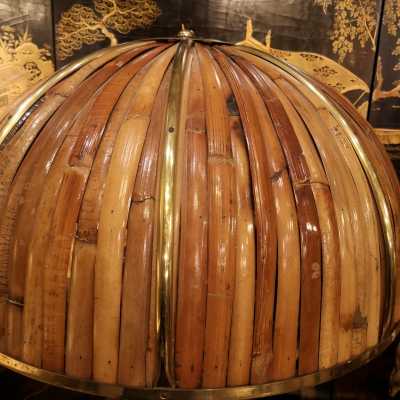 Gabriella Crespi, Fungo lamp, bamboo and brass